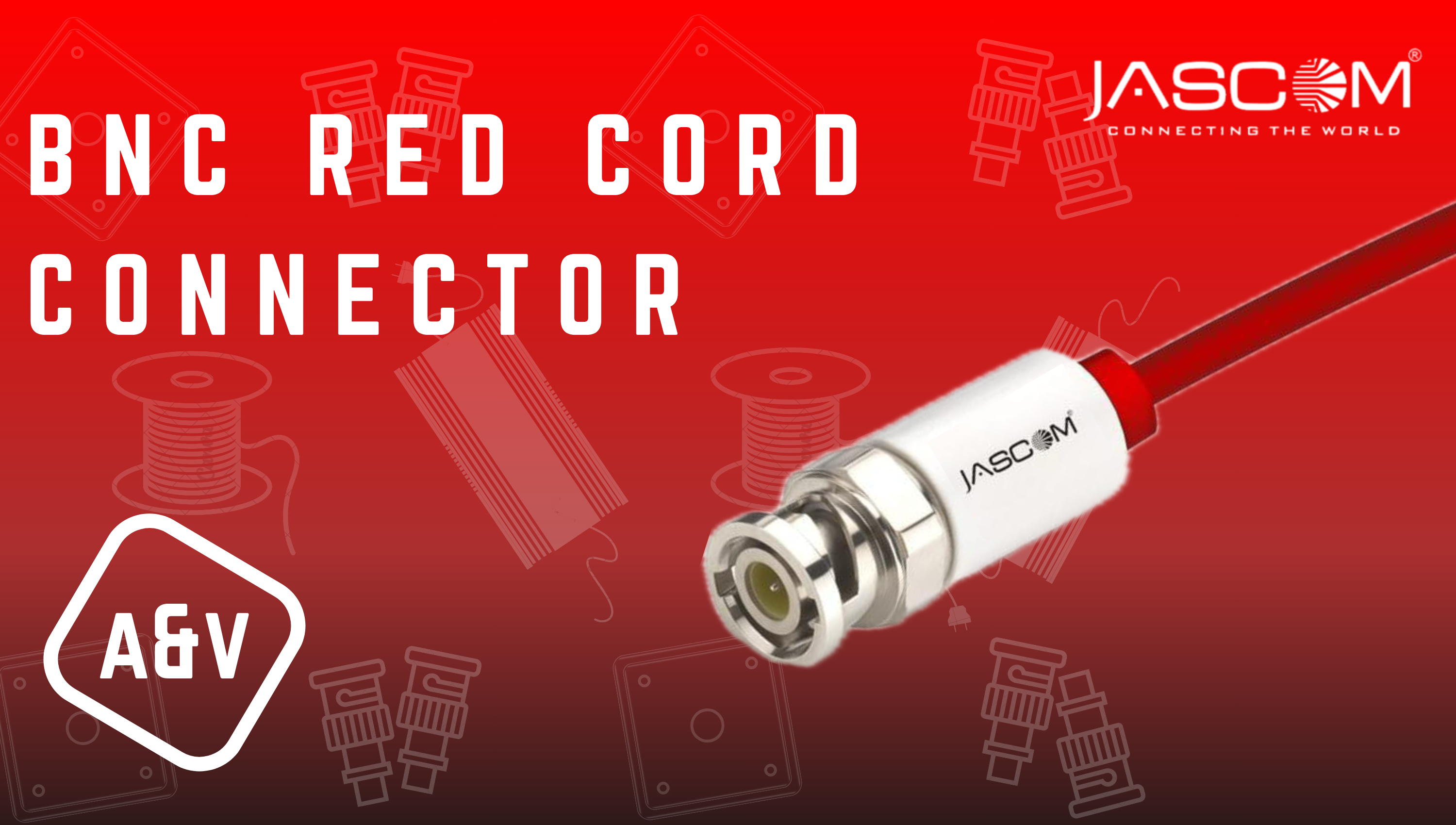 JASCOM BNC Red Cord Connector